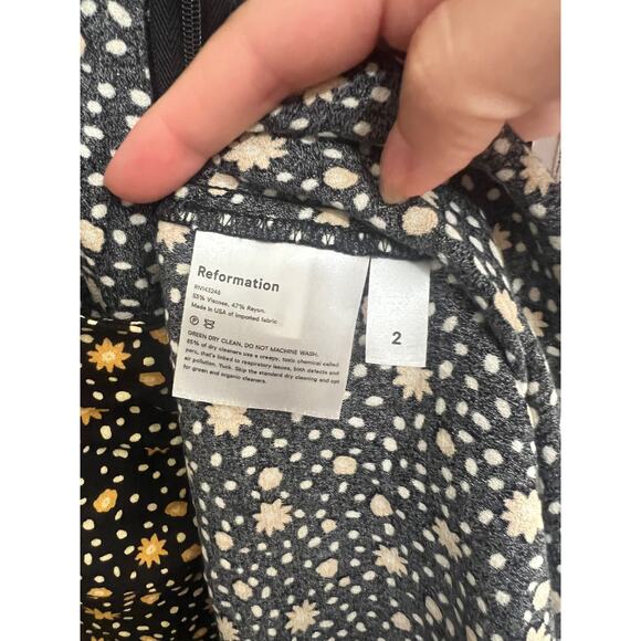 Nwt Reformation Hunt dress Carolina Midi  size 2 - Picture 4 of 5